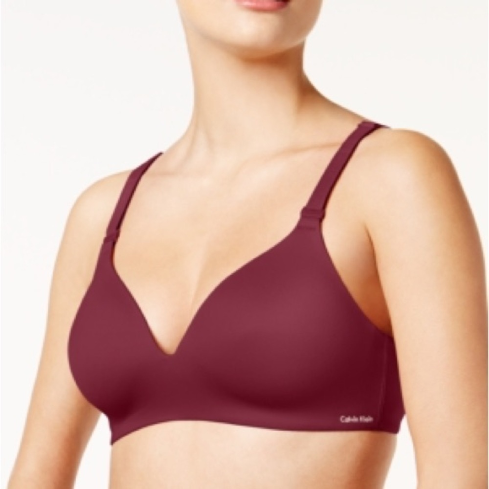 Calvin Klein Women's Bra - Rich Burgundy
